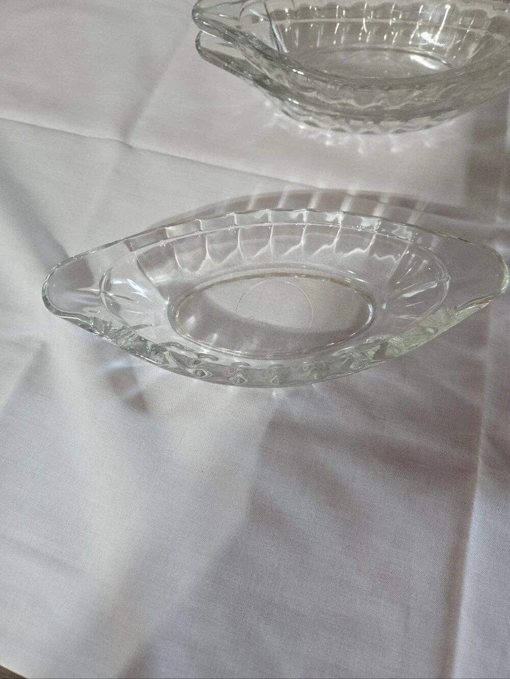 Clear Glass Decorative Dishes - Set of 6